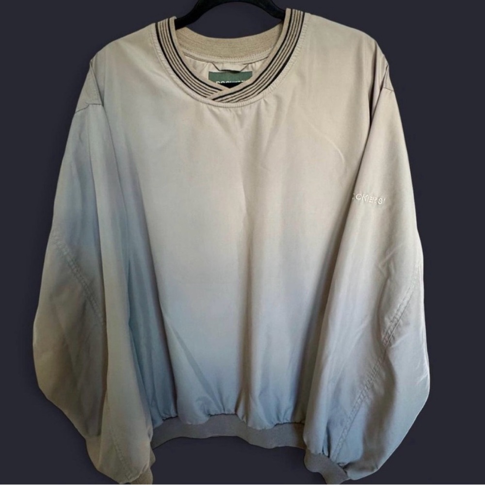 Dockers Light Green  Crewneck Golf Pullover Windbreaker - Men’s size L